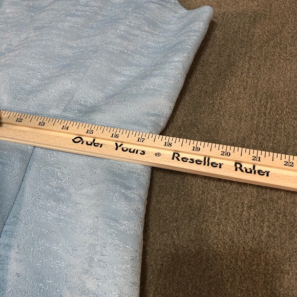 John Meyer Womens Dress 12 Blue Sleeveless Shift Pockets Back Slit Side Zip - Picture 10 of 11